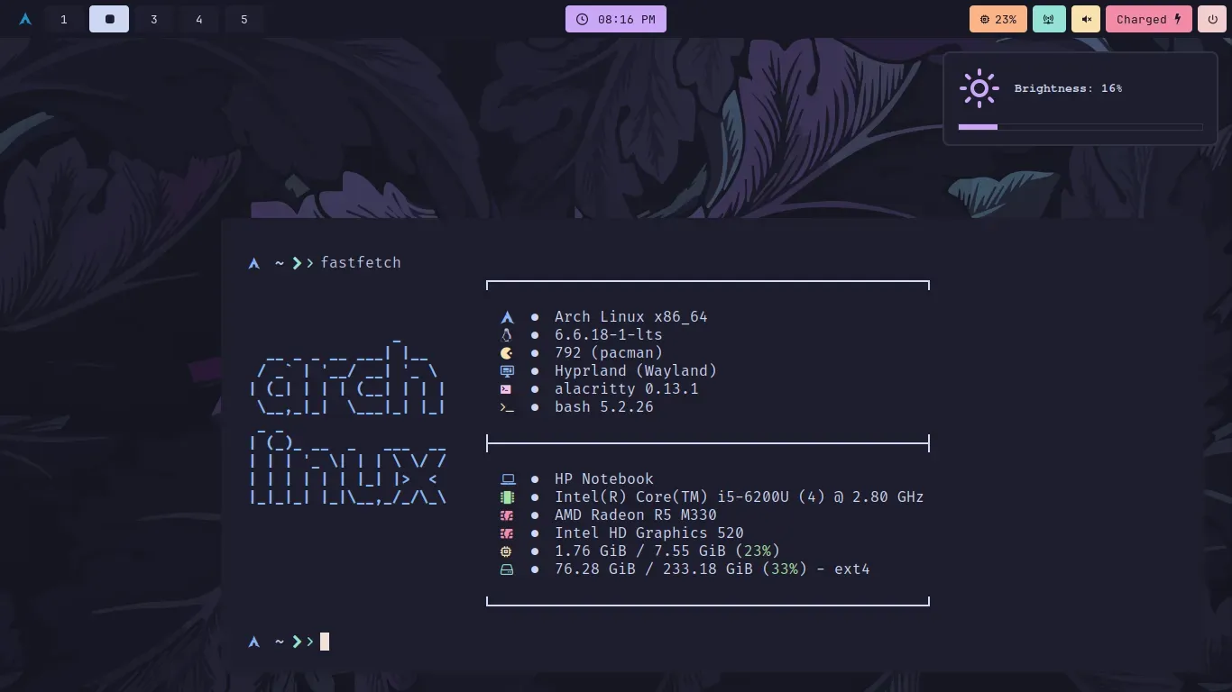 Mocha theme desktop screenshot 1